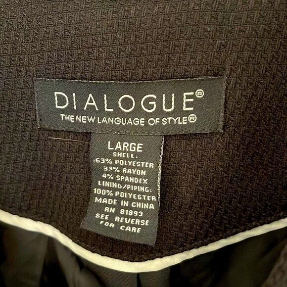 Dialogue Dress Swing Coat. Women’s. Size Medium. Black‎ - Picture 5 of 9